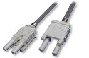 Fiber Optics IF 1L2M-0-5 VL/VL Medical Grade Duplex Straight Through patchcords w duplex connectors 0.50 m