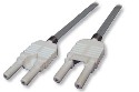 Fiber Optics IF 1N2M-0-1 VL/VL Medical Grade Duplex patchcord with non-latching duplex connectors 0.1 m