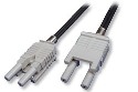 Fiber Optics IF 1L2N-0-1 VL/VL Industrial Duplex Straight Through patchcords w duplex connectors -  0.10 m